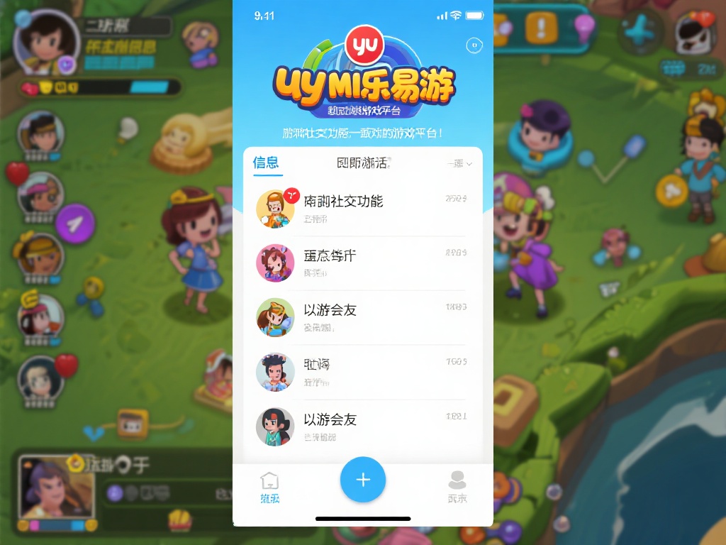 独特的社交功能：不同于单纯的游戏平台，yy米乐易游