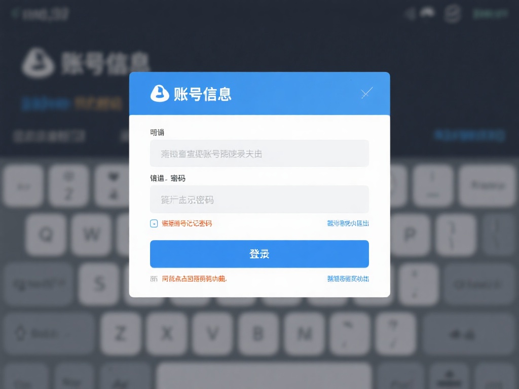 账号信息输入错误
偶尔键盘错误或忘记密码也会导致